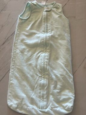 Old Navy Mint + White Stripe Zippered Baby Sleep Sack